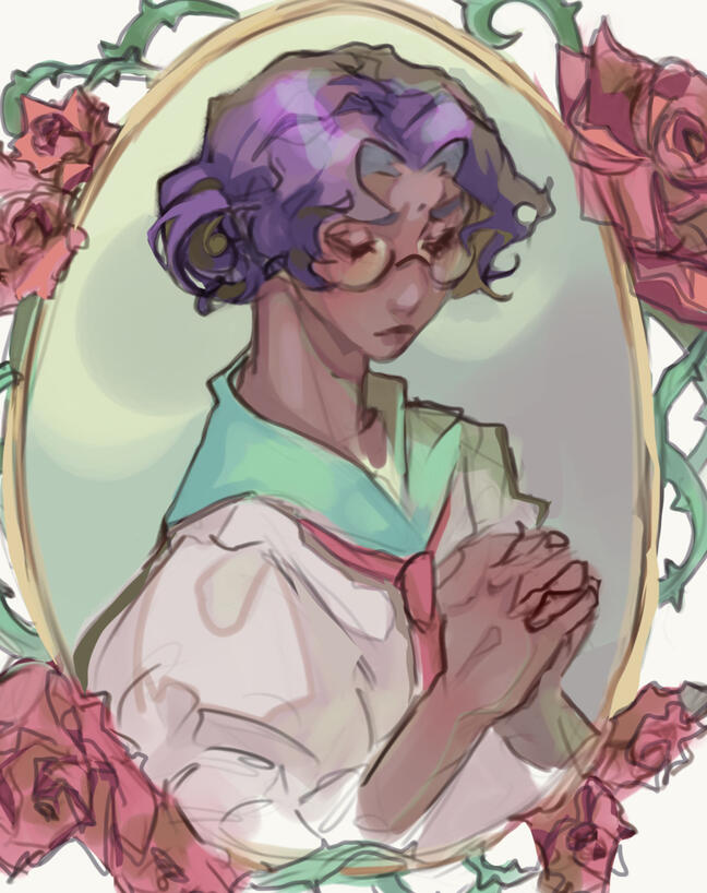 sketch | half body | base color